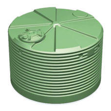 Image of a 4500L Squat Round Corrugated Tank
